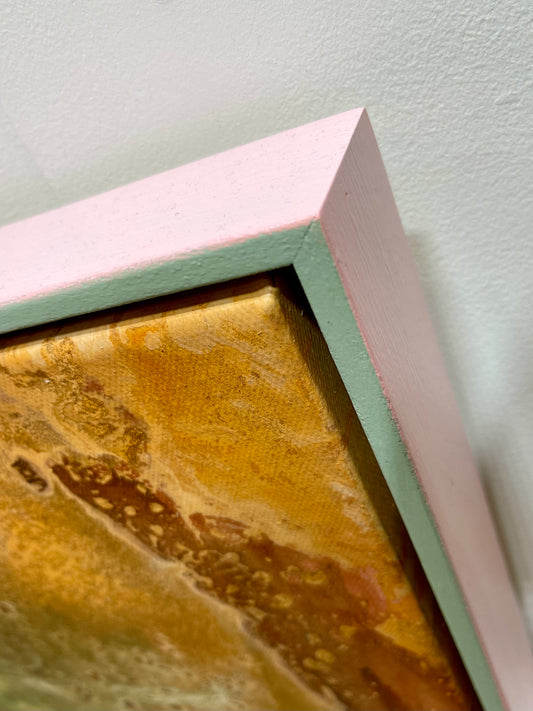 Floating Teal - 50cm x 60cm