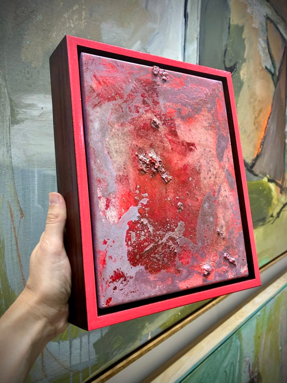 Small Vermillion #4 - 20cm x 25cm