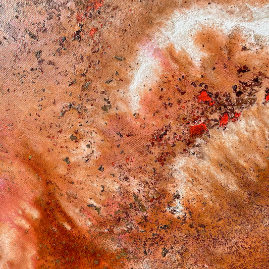 Peach Landscape ( Study #1 ) - 60cm x 60cm