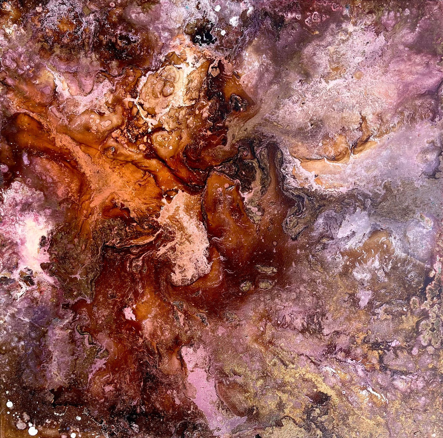 Copper Tide #2 - 85cm x 85cm