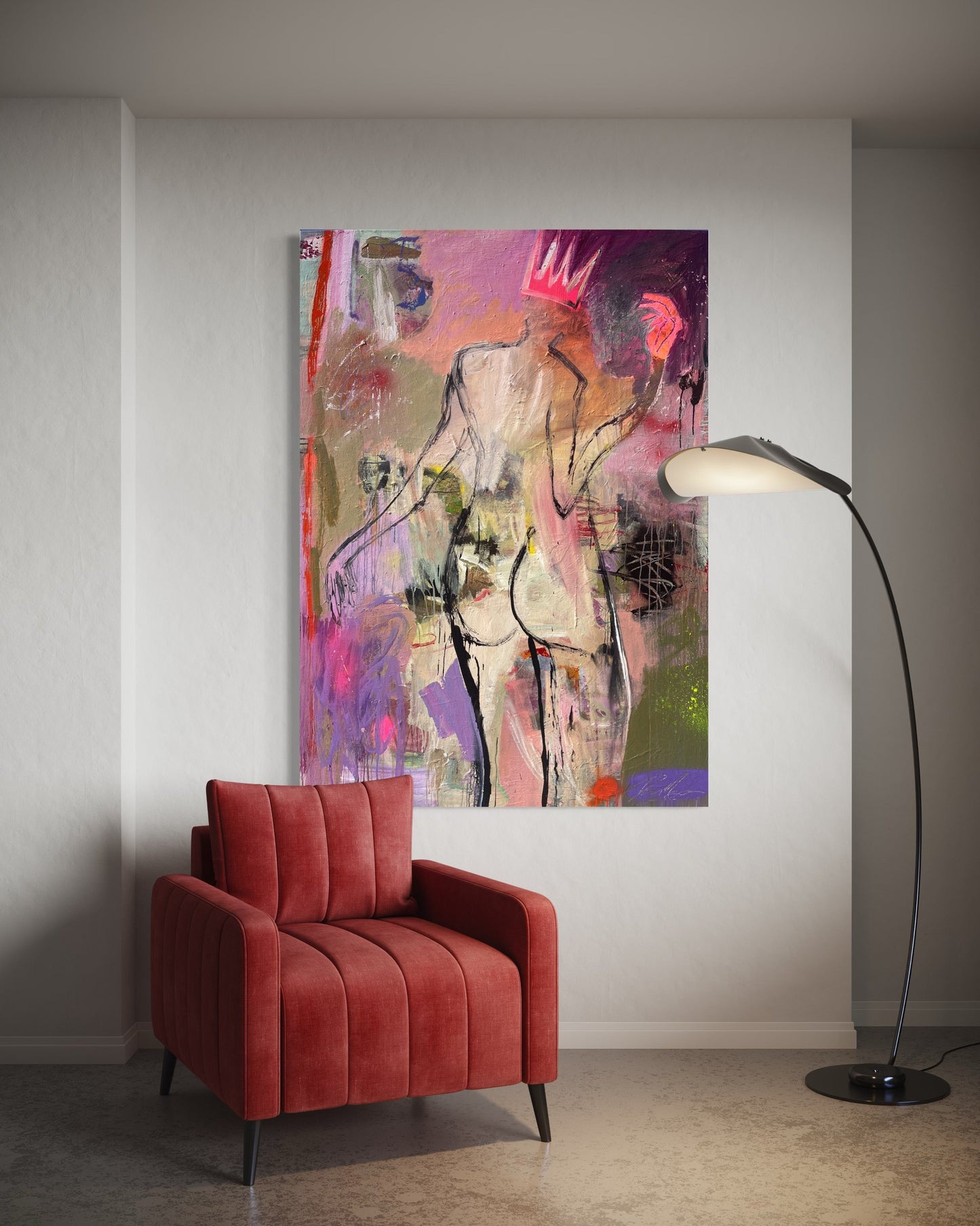 Dame Équilibre - 120cm x 170cm