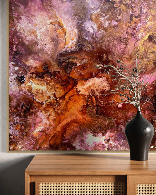 Copper Tide #2 - 85cm x 85cm