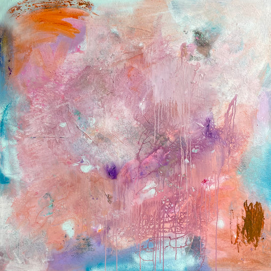 Fréquence du Rose
 - 145cm x 145cm