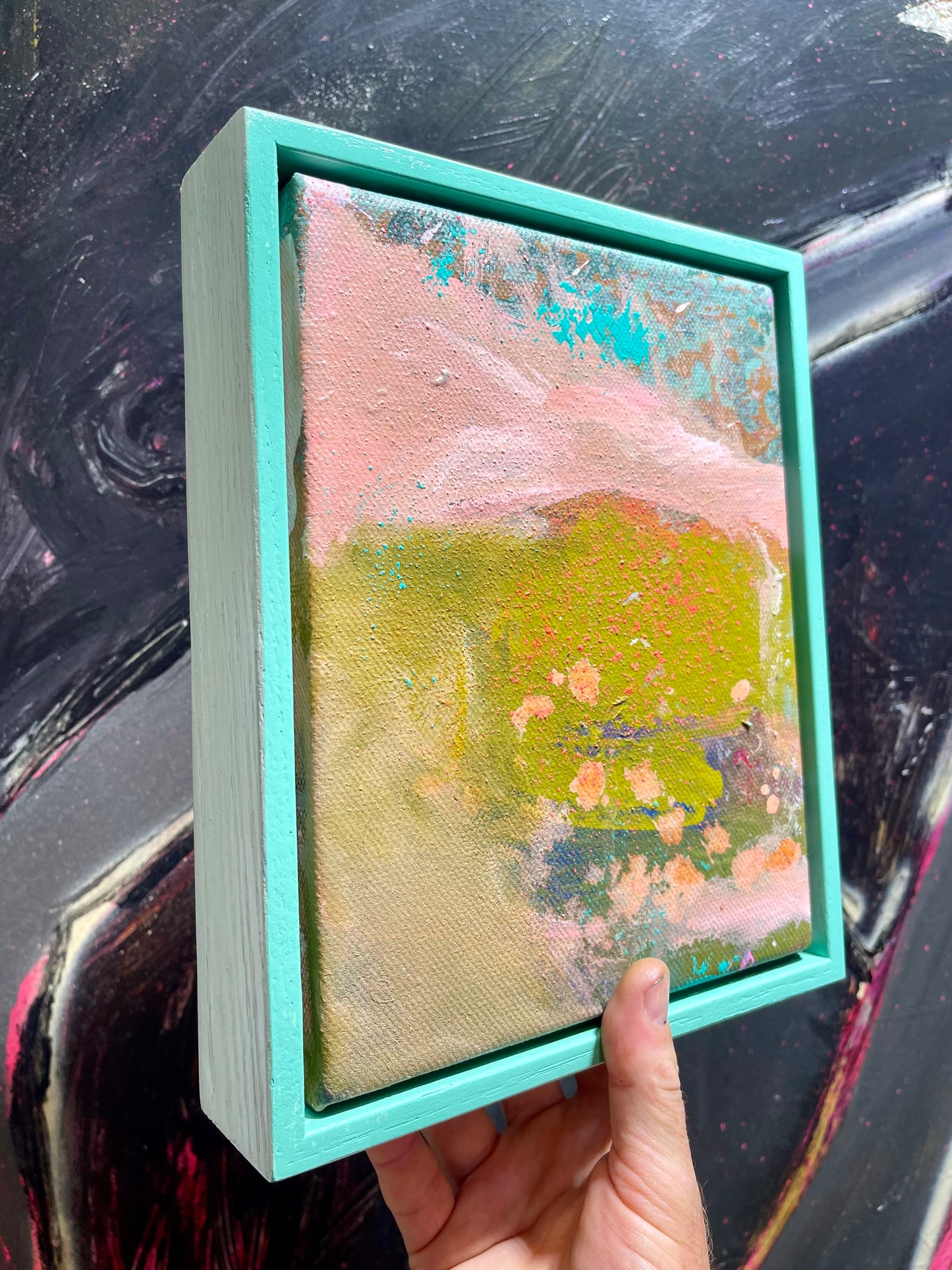 Small Turquoise  #8 - 20cm x 25cm