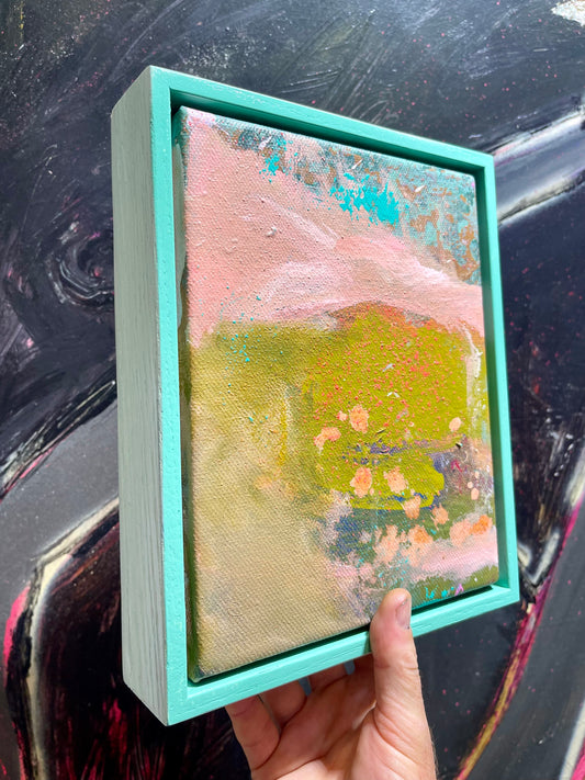 Small Turquoise  #8 - 20cm x 25cm