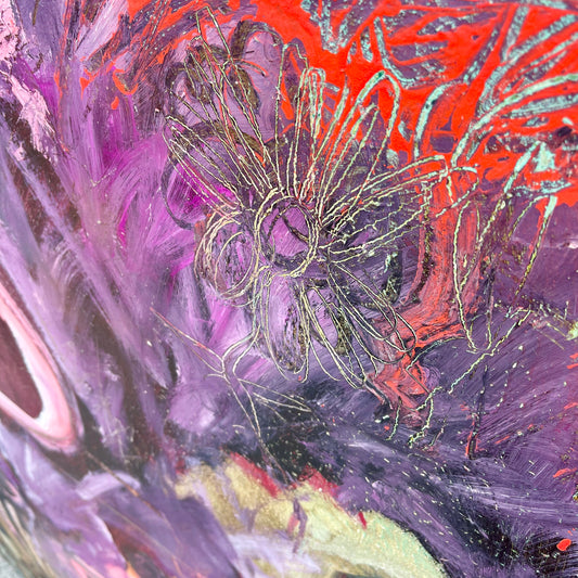 Retros’ Garden - 145cm x 145cm