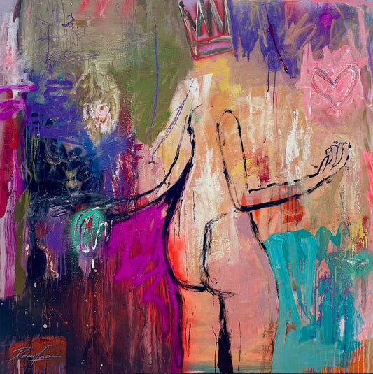 La Belle Reine - 145cm x 145cm