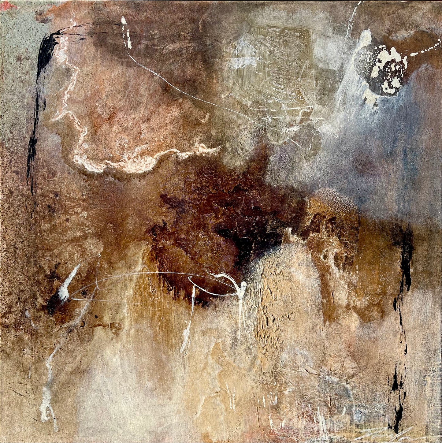 Flat Rock  - 85cm x 85cm