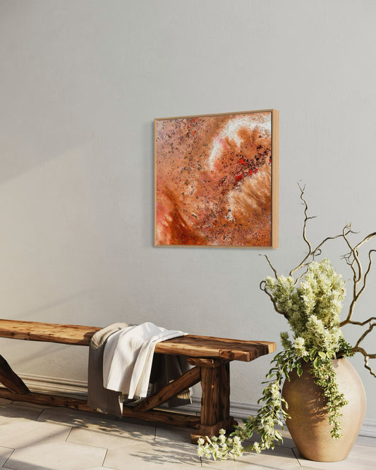 Peach Landscape ( Study #1 ) - 60cm x 60cm