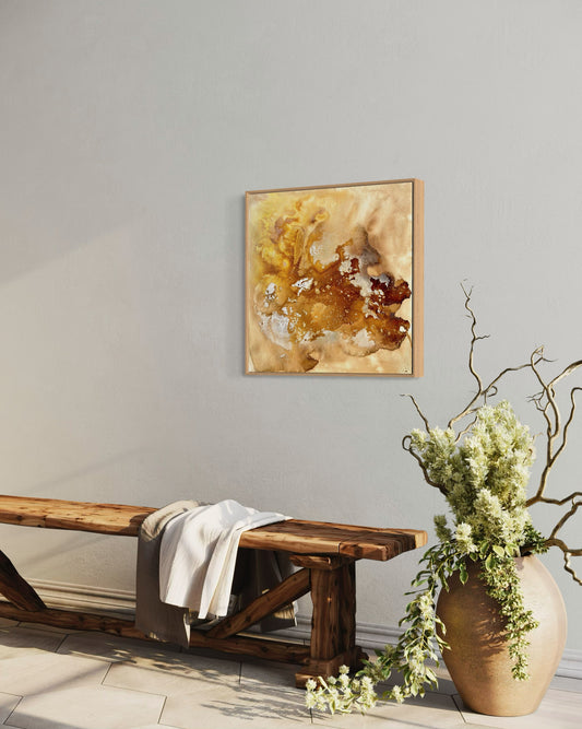 Aerial Gold #2 - 60cm x 60cm