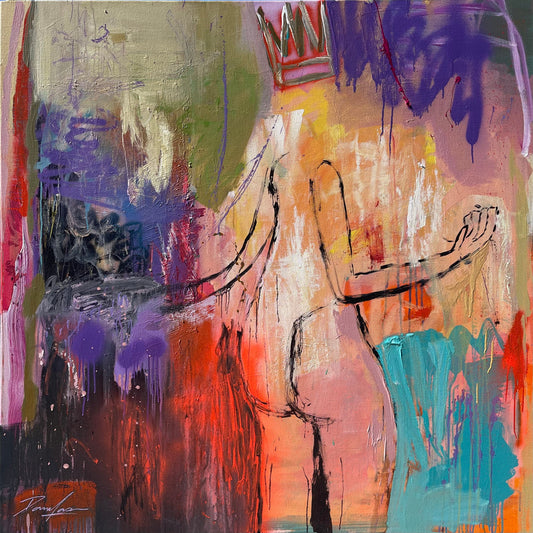 La Belle Reine - 145cm x 145cm