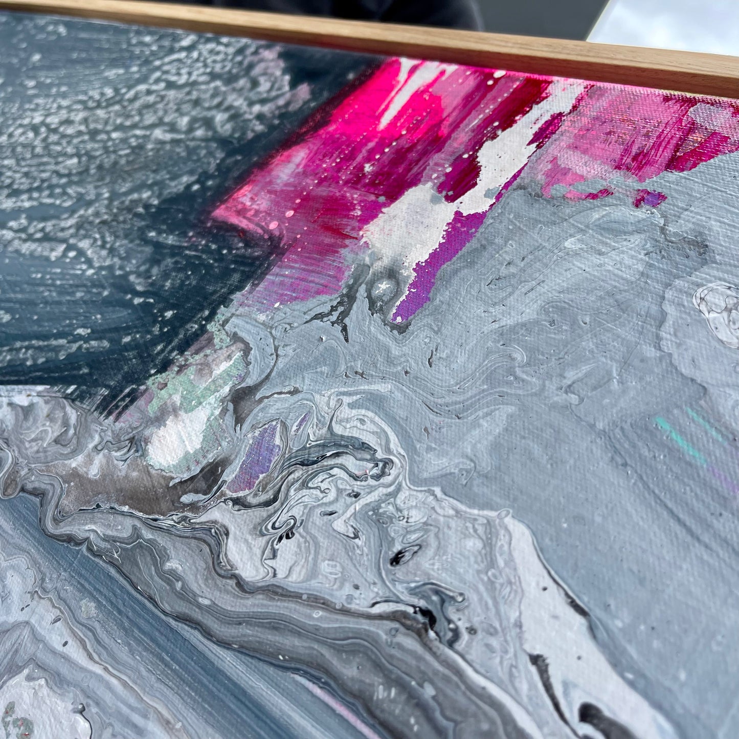 𝙼𝚊𝚍𝚊𝚖𝚎 𝙱𝚕𝚎𝚞 𝚎𝚝 𝙷𝚒𝚋𝚒𝚜𝚌𝚞𝚜. - 120cm x 170cm