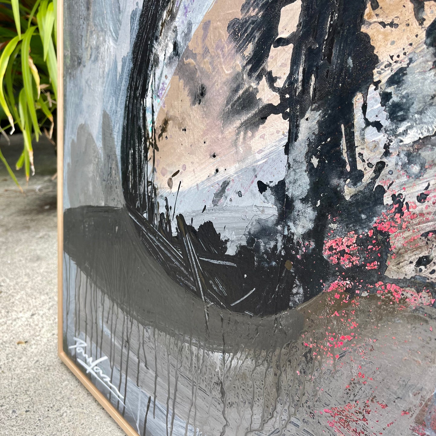 𝙼𝚊𝚍𝚊𝚖𝚎 𝙱𝚕𝚎𝚞 𝚎𝚝 𝙷𝚒𝚋𝚒𝚜𝚌𝚞𝚜. - 120cm x 170cm